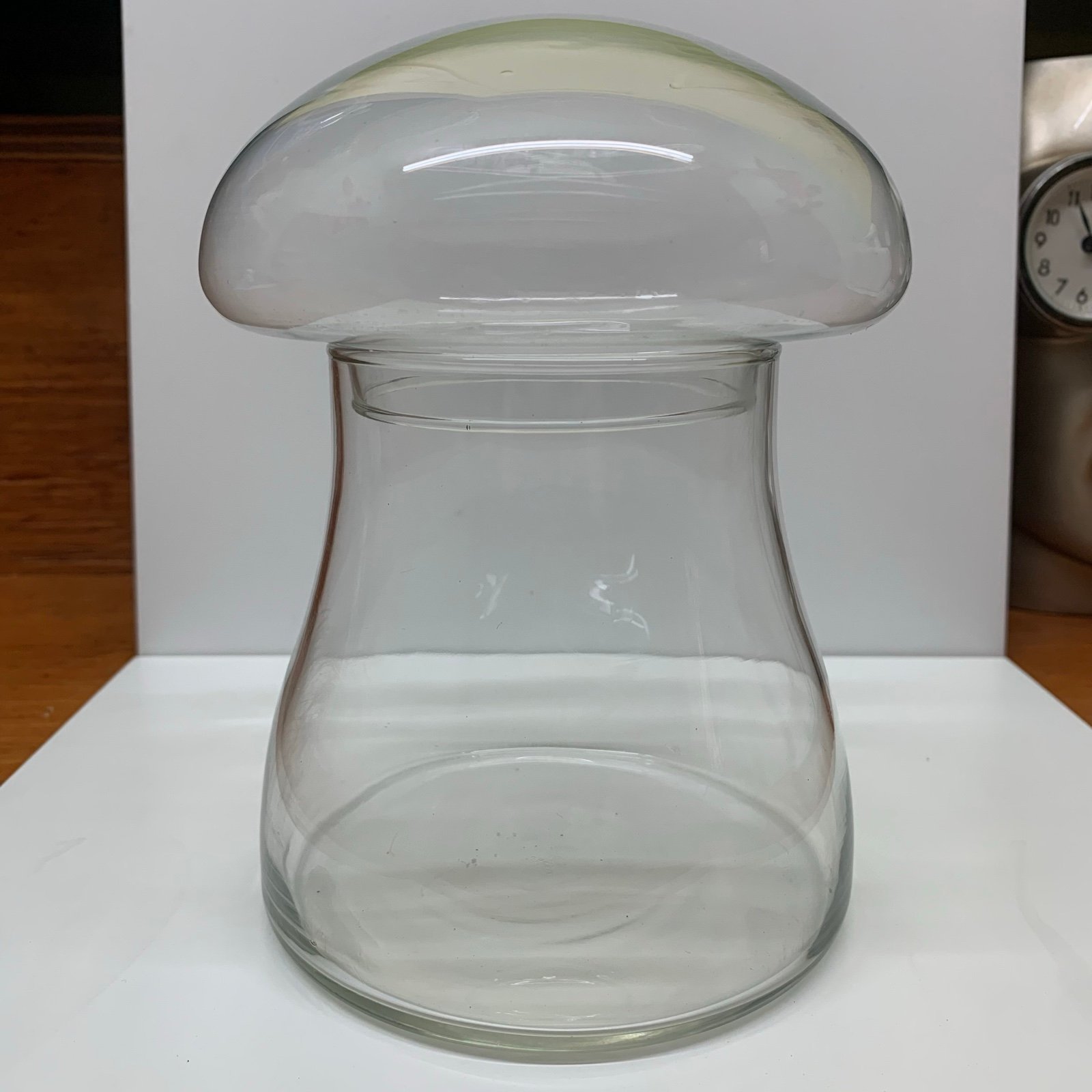 Vintage MCM Mushroom Shaped Apothecary Terrarium Jar Libbey Glass 1970’s