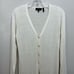 Theory Merino Wool Linen Knit Longline Cardigan Duster Cream Ivory Size XS