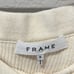 FRAME DENIM (NWT) Ruffle One Shoulder Wool Blend Sweater, Off White, Size M