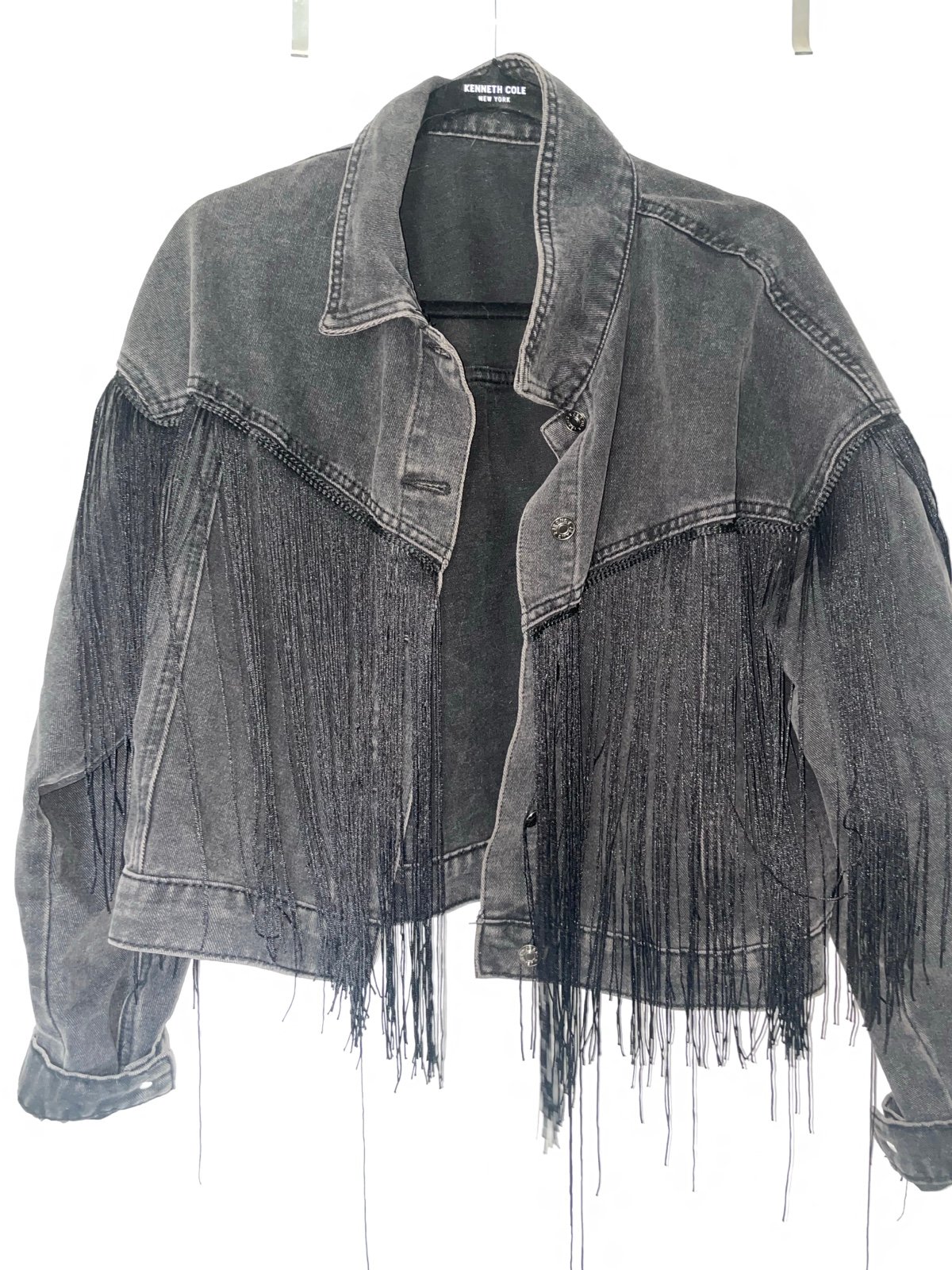 Fringe denim jacket