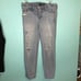 Abercrombie and Fitch signature collection button fly distressed mom jeans light