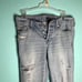 Abercrombie and Fitch signature collection button fly distressed mom jeans light