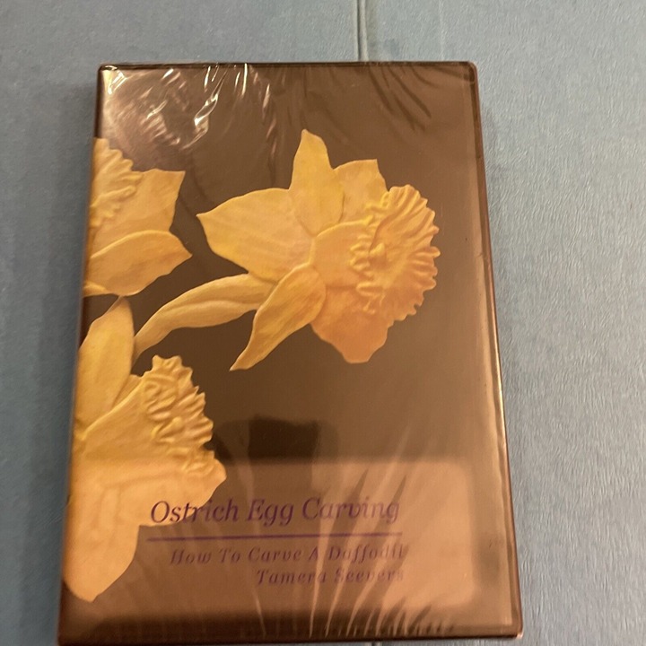 New Sealed OSTRICH EGG CARVING DVD carve a daffodil Tamera Seevers 2010