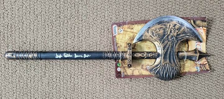 Stephen Costantino Gamorrean Fighter signed axe Star Wars JSA coa