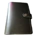NWOT Filofax Smooth Black Ring The Original Personal Leather Organizer