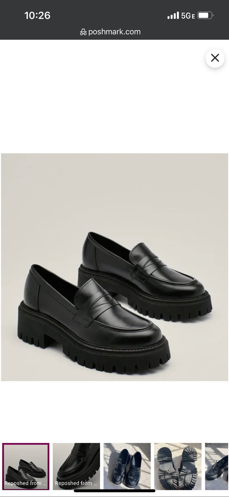 Platform chunky loafers