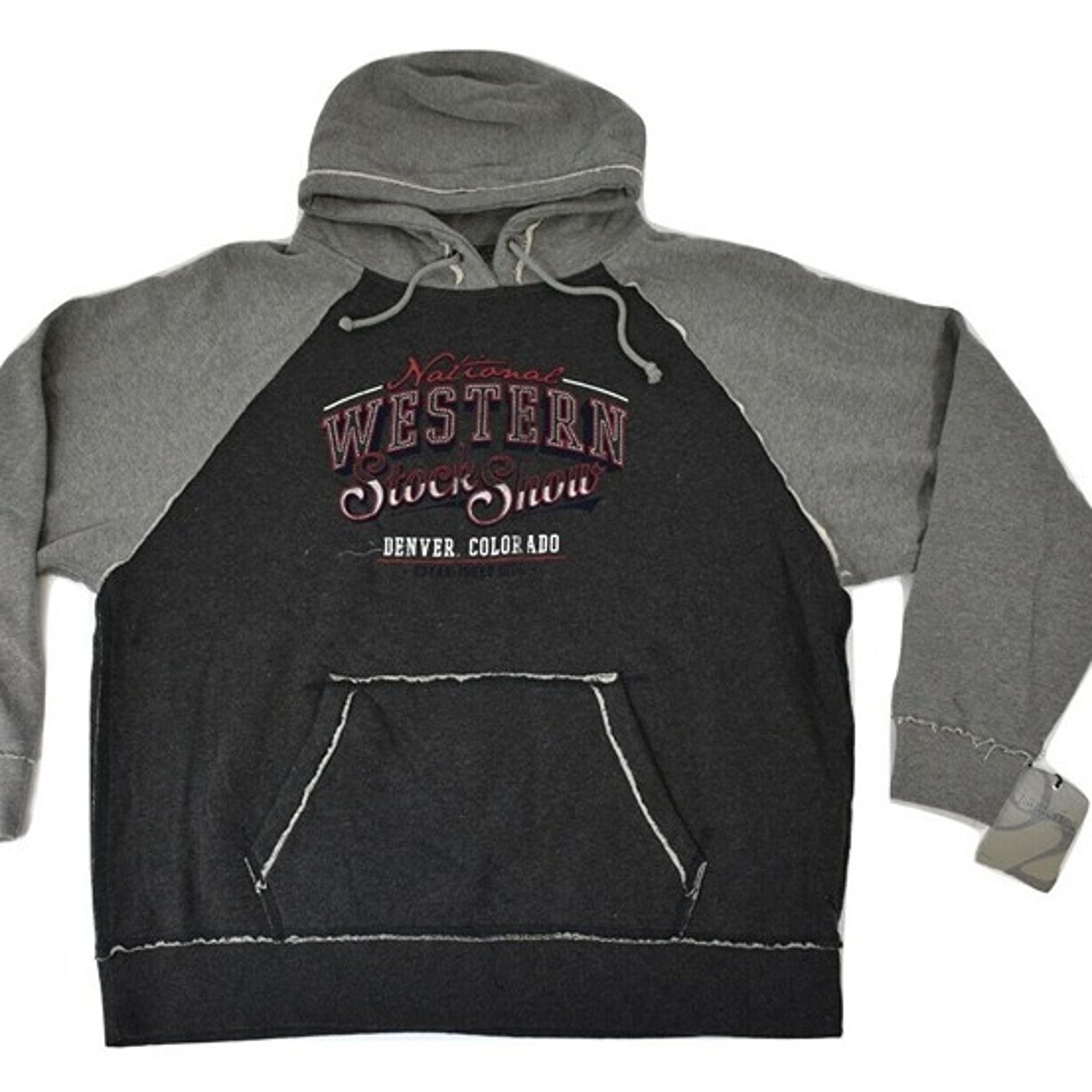 J. America Mens National Western Stock Show Denver Co Hoodie New Large