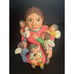 Peru Terra Cotta Ceramic Pottery Storyteller Figurine Woman with Children 5.5
