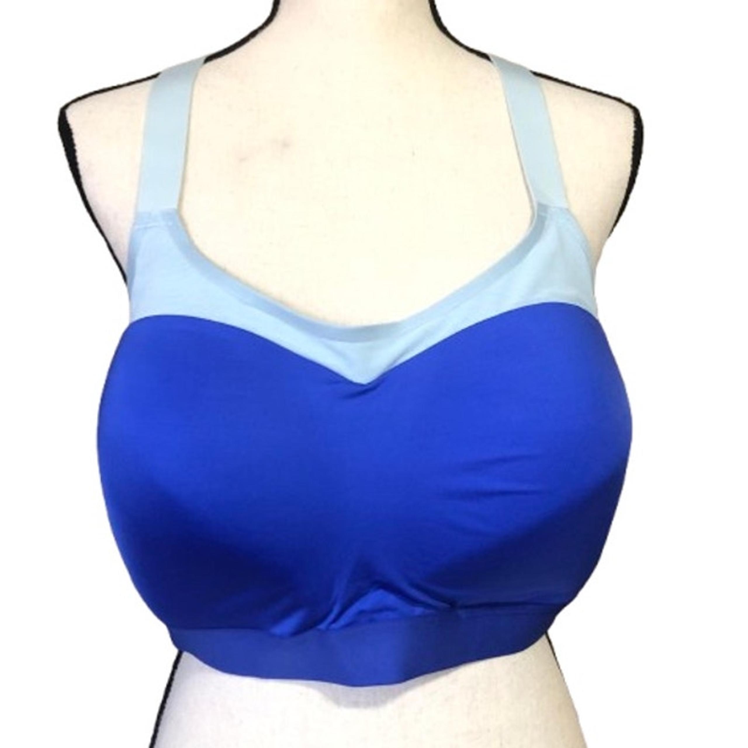Brooks Women's Dare Racerback Dri Layer Wireless Sports Bra Royal Blue 40F New