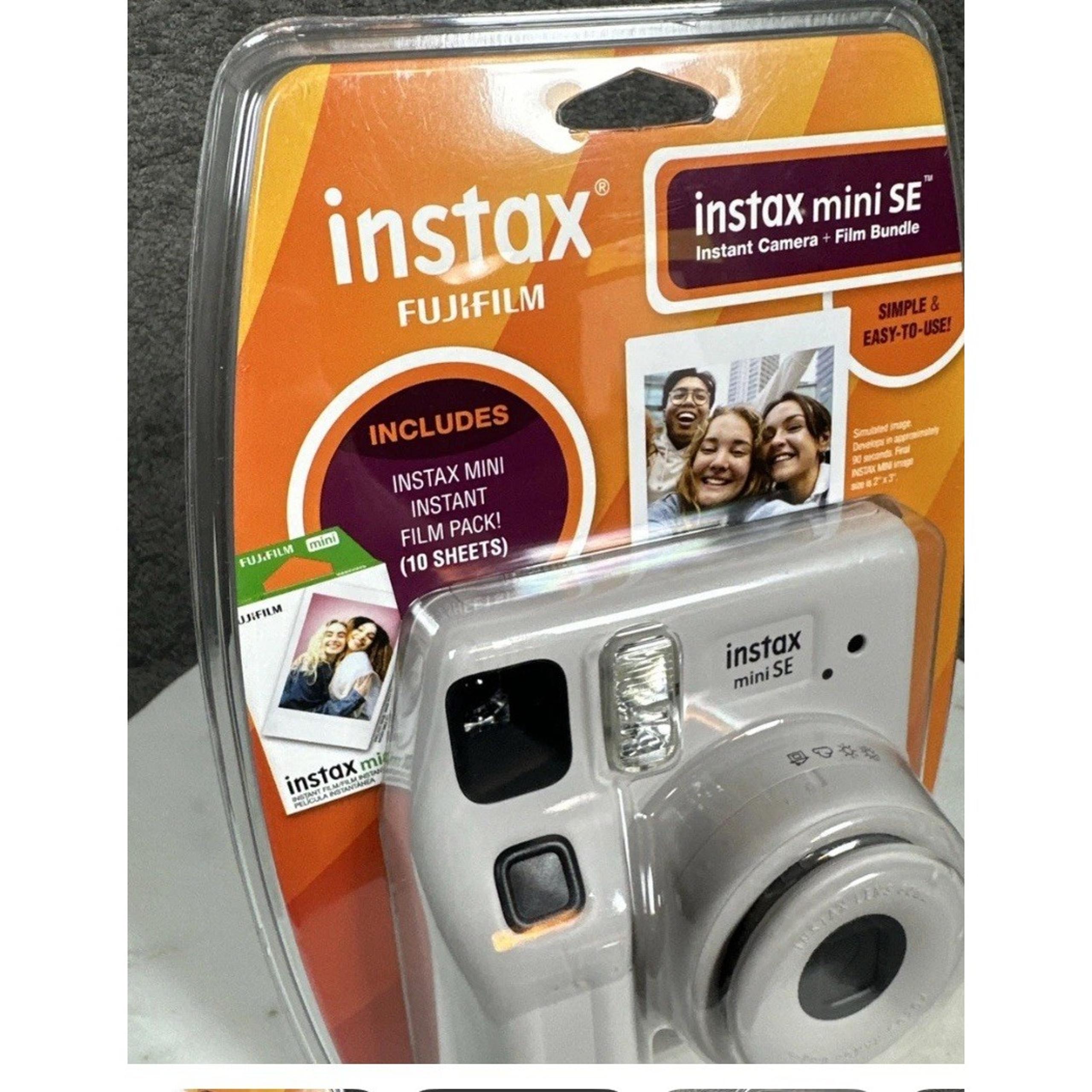 Fujifilm Instax Mini SE Gray Instant Camera with Bonus 10 Sheets Of Film New