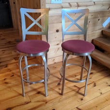 2 High Back Bar Stools