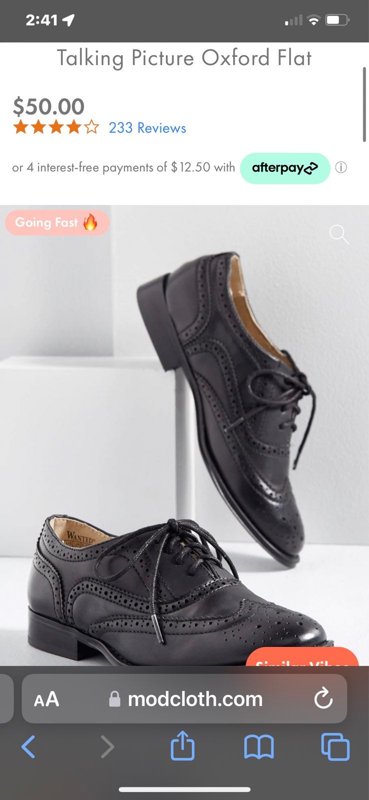 Black oxford