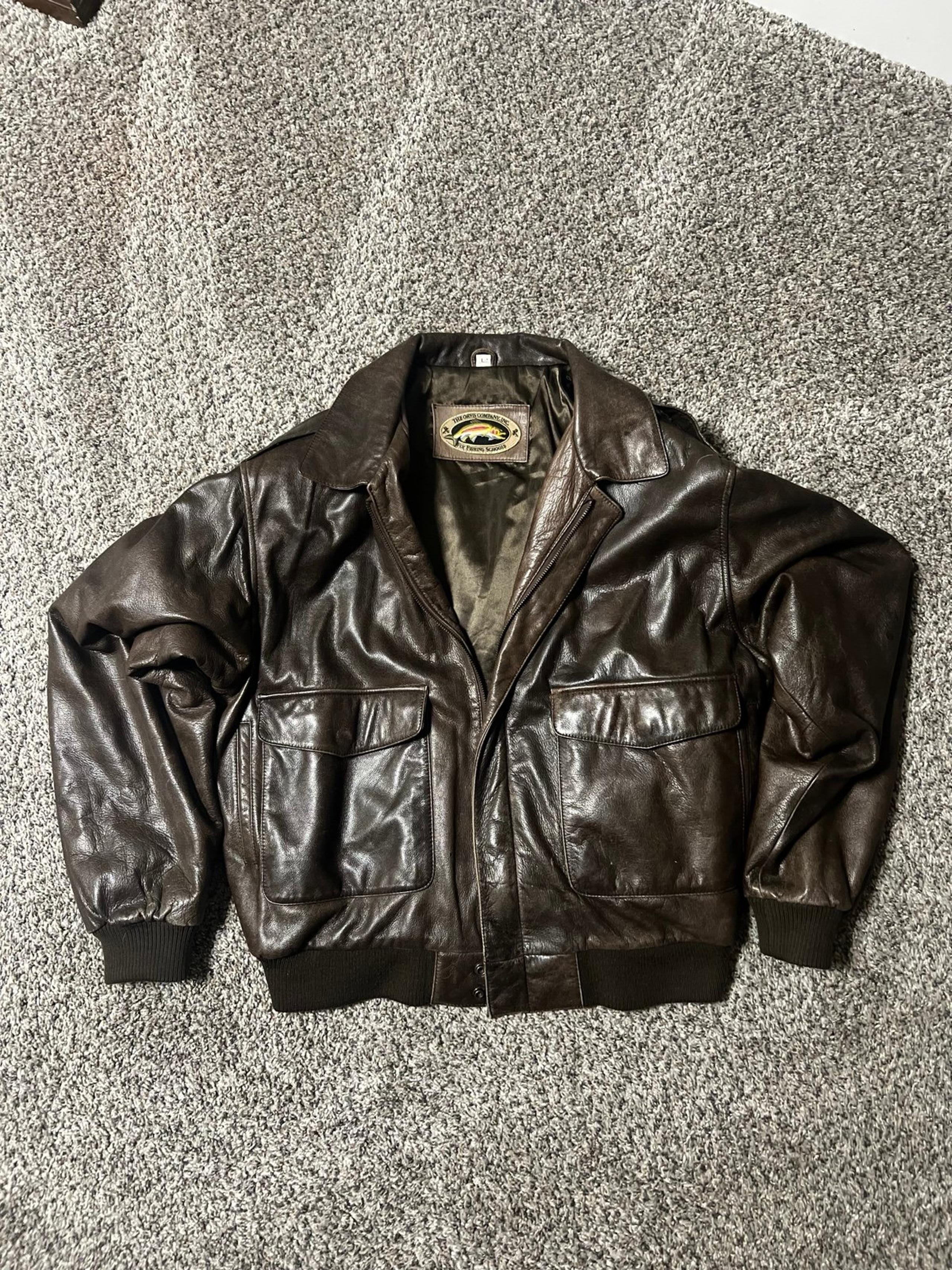 Orvis Fly Fishing School Leather Jacket