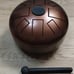 HAPI Mini Drum in D Akebono – Steel Tongue Hand Metal Slit Hank Tank Drum – USA