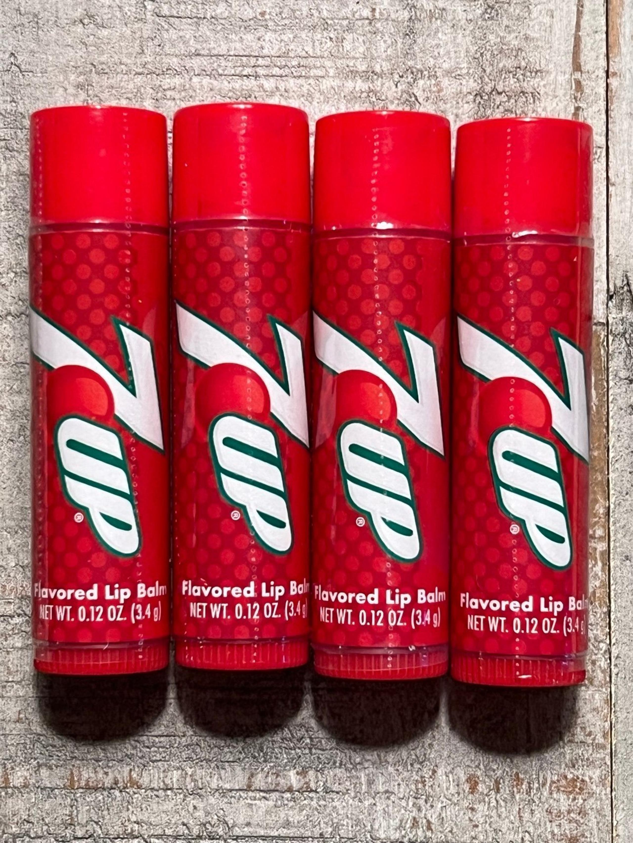 Cherry 7Up Flavored Tinted Lip Balm, Lip Gloss - New & Sealed Lot Of 4!