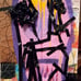 New 36 x18 Pop Acrylic collage Art Painting on Kitchen Cabinet