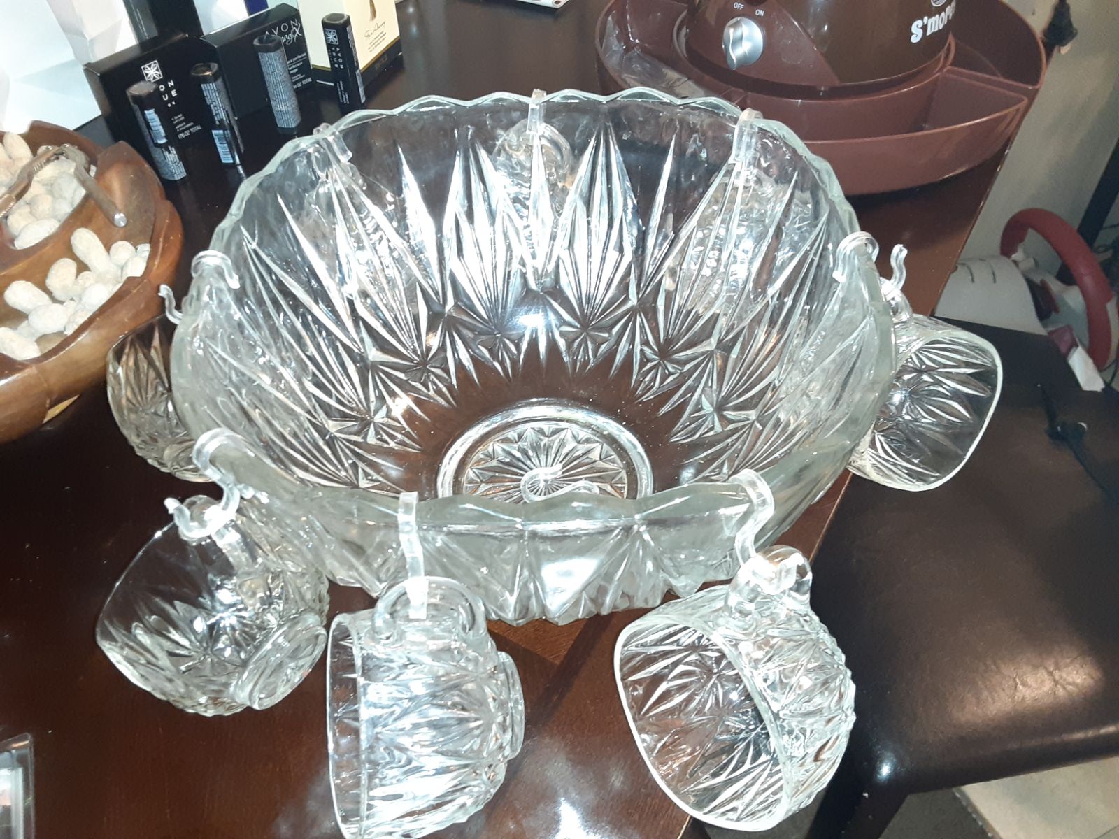 Crystal punchbowl