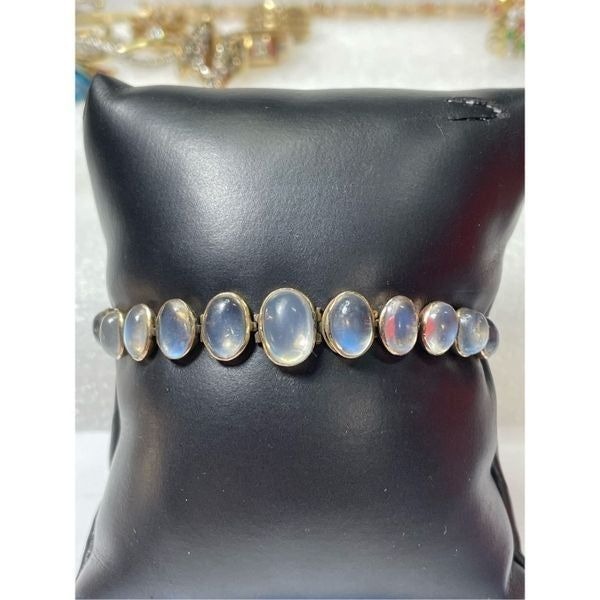 Antique Moonstone in a 9 Carat Metal 7.5” Long