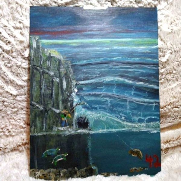 Original painting by david evans , one of a kind