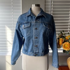 Just Blue Denim Jacket Size L In Excellent Pre-owned condition. Gently used. Wo