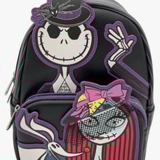 LOUNGEFLY NIGHTMARE BEFORE CHRISTMAS DAPPER JACK AND SALLY BACKPACK