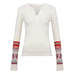 FREE PEOPLE | Mikah Layering Thermal Cuff Knit Top Cream Combo NWT Long Sleeve