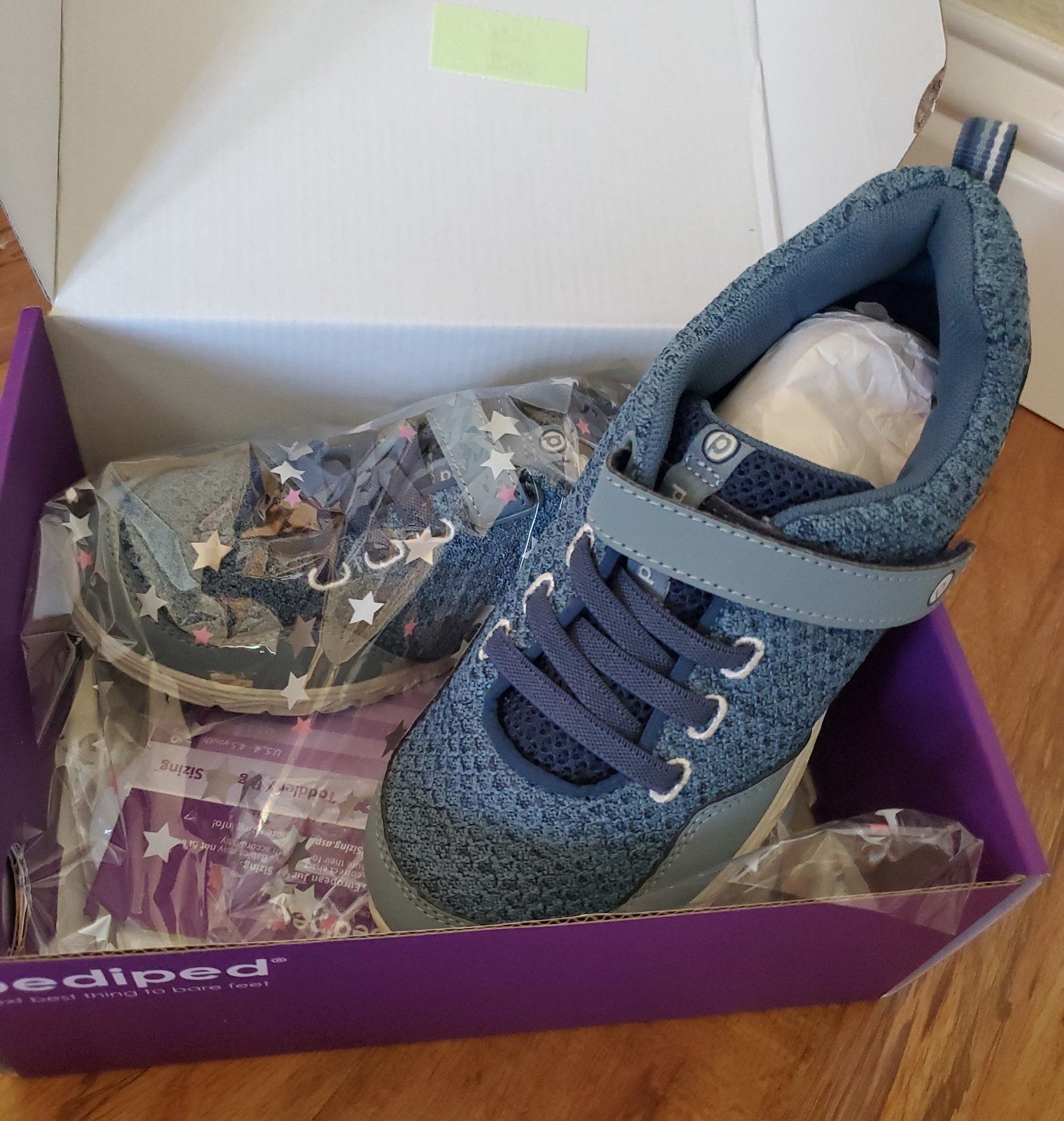 NEW Pediped Troop tennis shoe sneakers size youth 1 (32 euro)