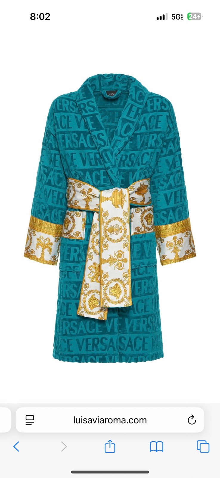Blue Versace Robe