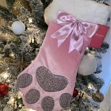 Juicy couture pink pet stocking sequin christmas pinkmas