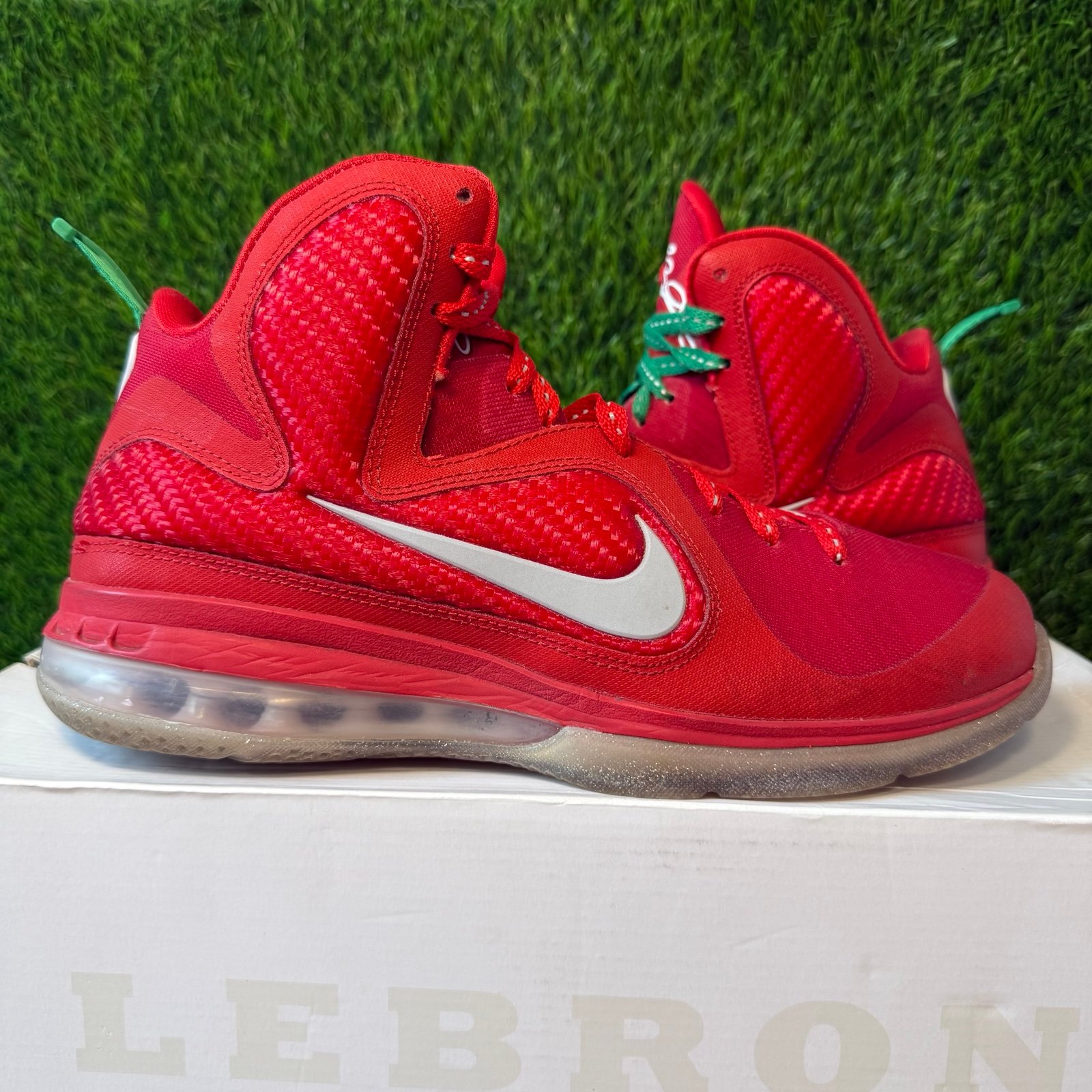 Nike LeBron 9 IX Christmas Red