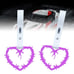 NEW 2PCS BARBED WIRE PURPLE JDM TSURIKAWA RING WHITE Handle Strap Drift Charm