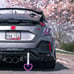 NEW 2PCS BARBED WIRE PURPLE JDM TSURIKAWA RING WHITE Handle Strap Drift Charm