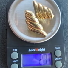 14k yellow gold wings earrings