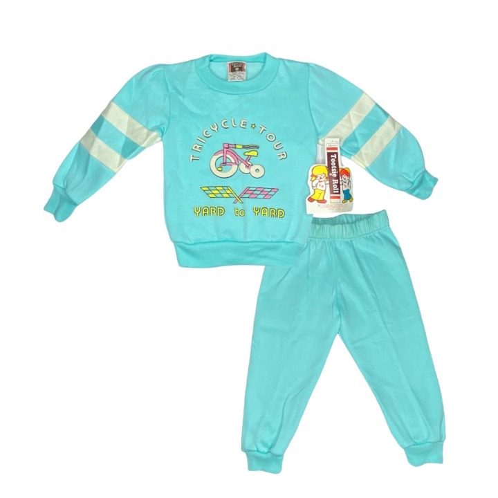 Vintage Baby Girl Tootsie Roll Sweatsuit