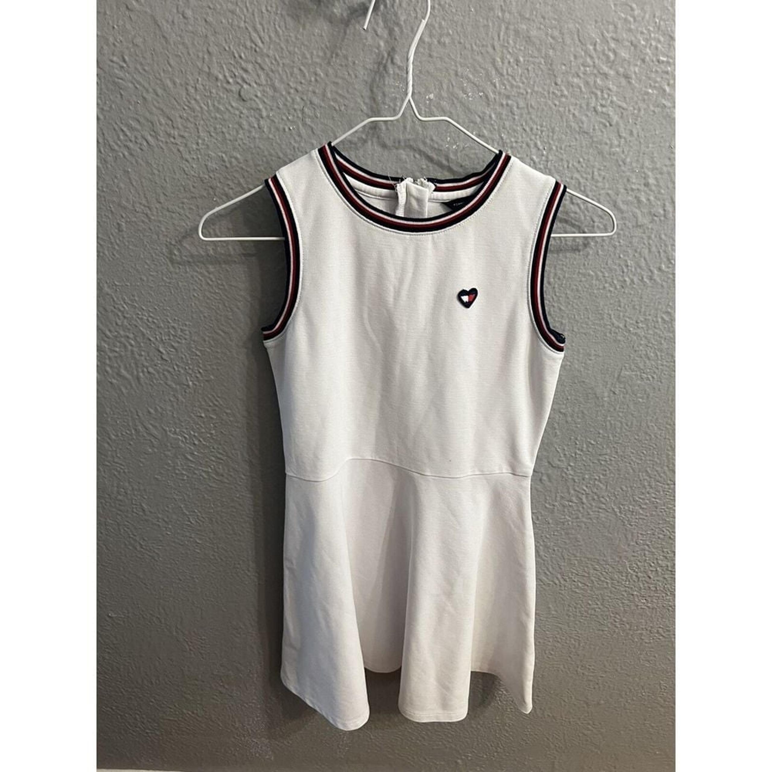 Tommy Hilfiger Girls Size 12/14 Tennis Dress White