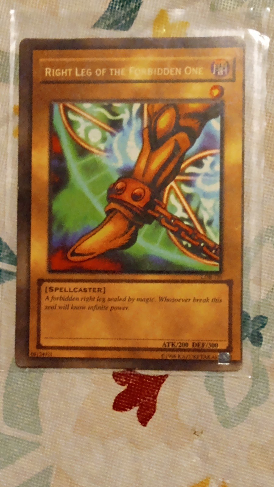 Yugioh 1996 Right Leg of the Forbidden One non holo Lob-120 Proxy