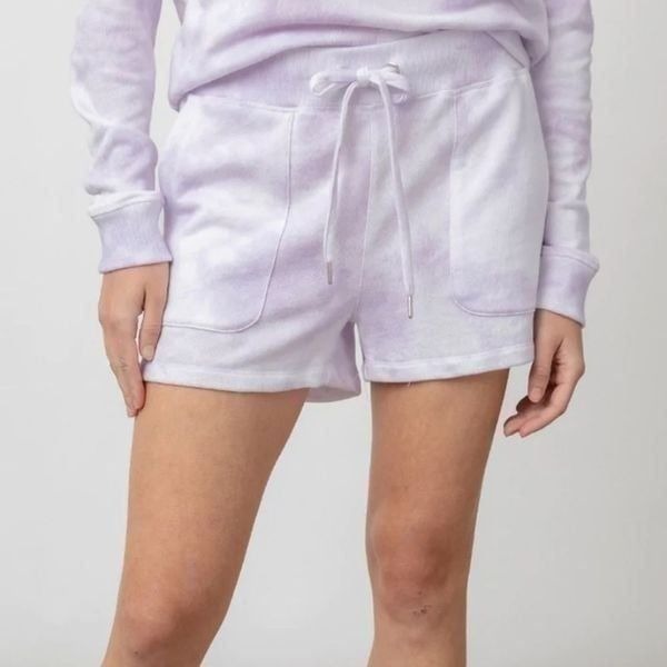 Rails 98 MSRP tie dye lounge athletic lavender shorts new with original tags LG
