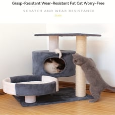 Cat Scratching Frame Sturdy Cat Tree Hole Creativity Does Not Take Up Space Smal