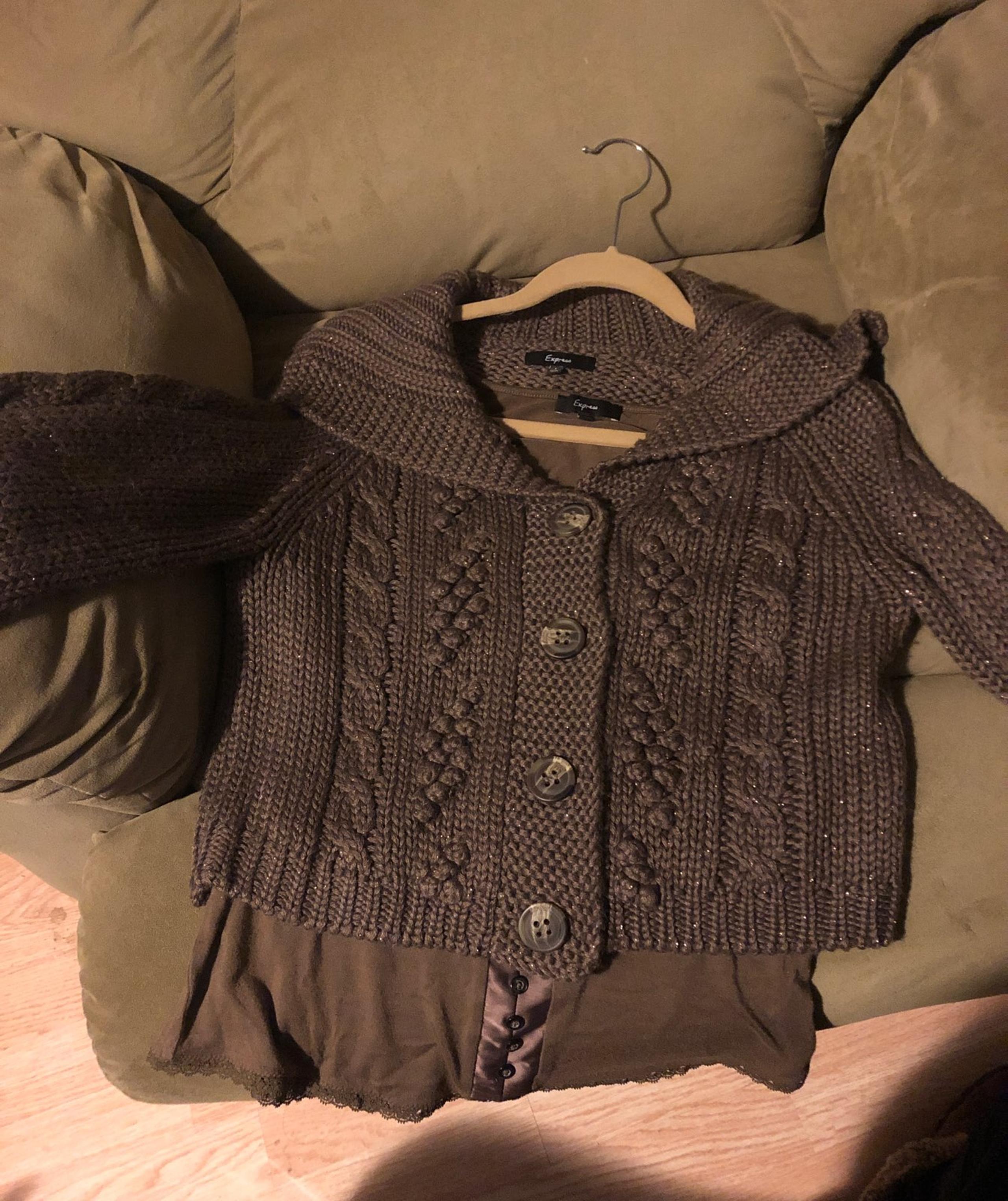 Express sweater and camisole top
