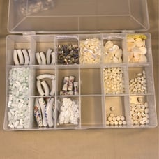 Mother of Pearl Porcelain Glass Beads