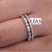 New 18k white gold wedding rings 2 bands