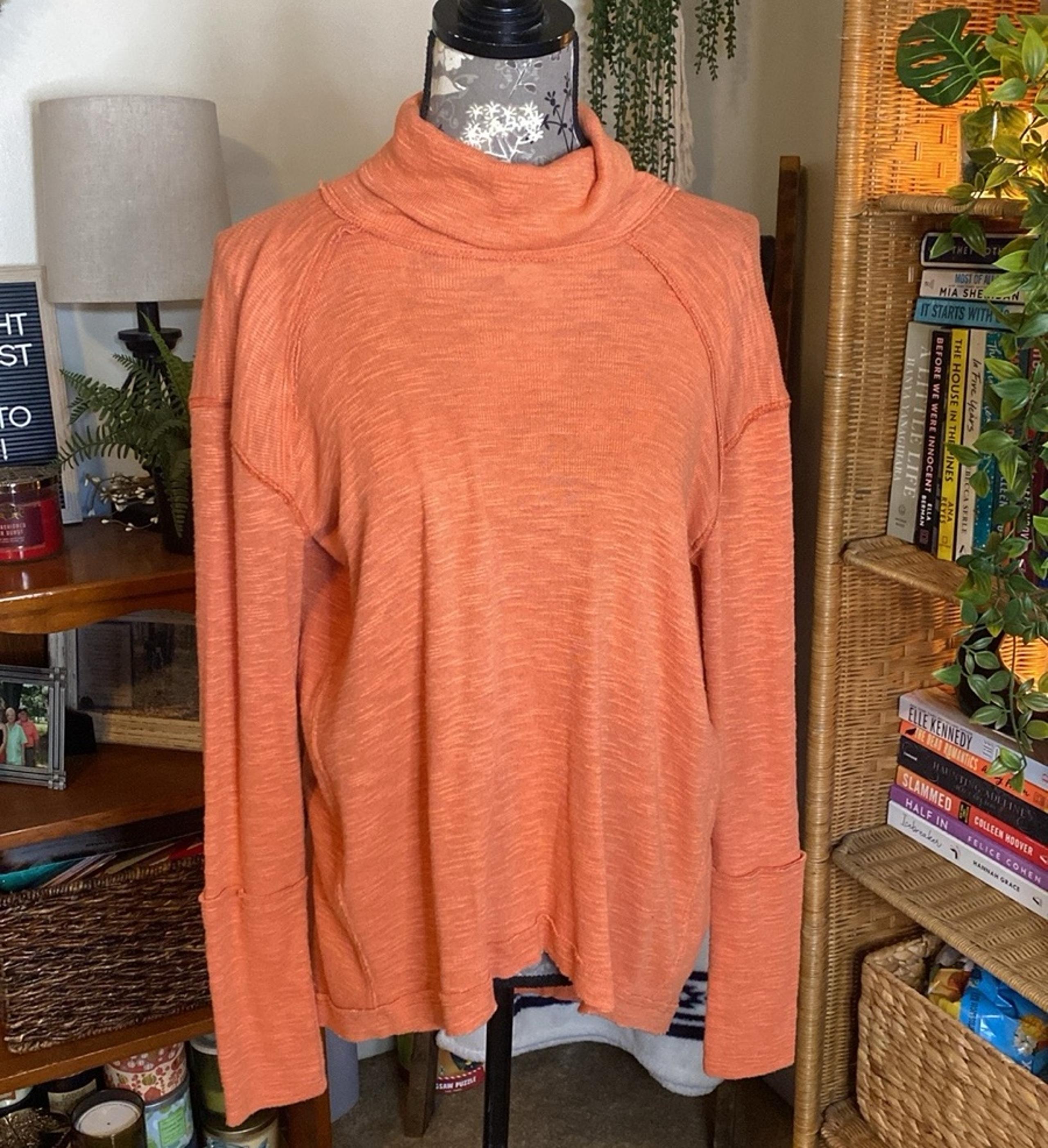 We The Free Free People Long Sleeve Turtle Neck Top