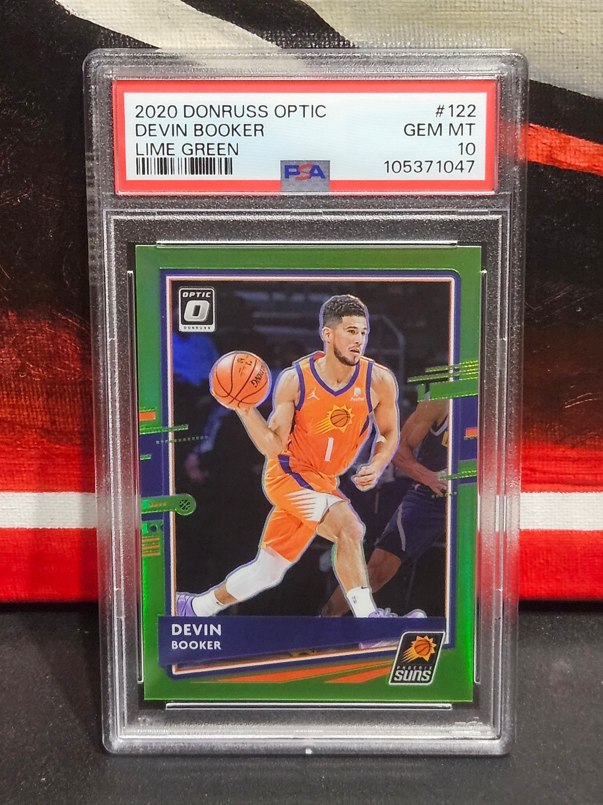 PSA 2020 Donruss Devin Booker /149 Lime Green Graded Perfect 10 Suns