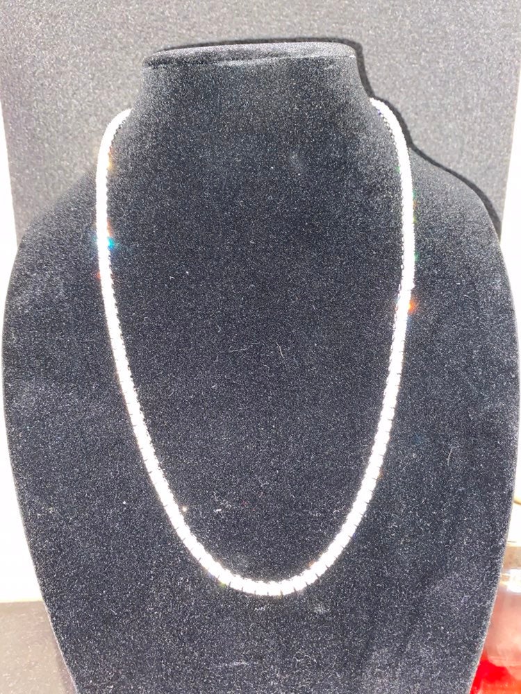 Tennis chain White gold 4mm 20inch