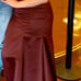 burgundy bridesmaid dress