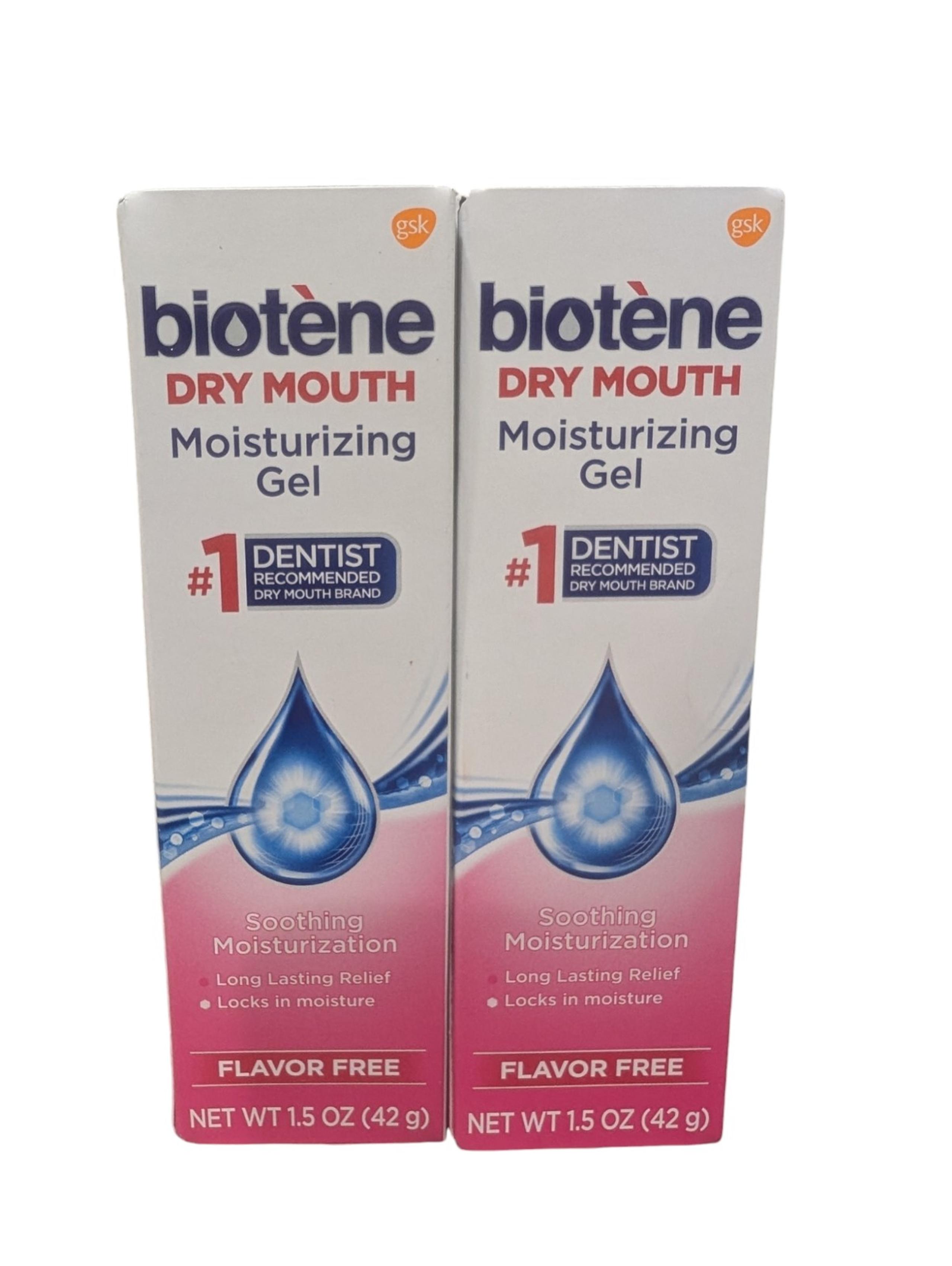 BIOTENE Dry Mouth Gel 1.5oz ( 2 pack ) Flavor Free