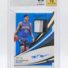 RJ Hampton 2020-21 Immaculate Rookie Patch Auto 41/99 Card #116
