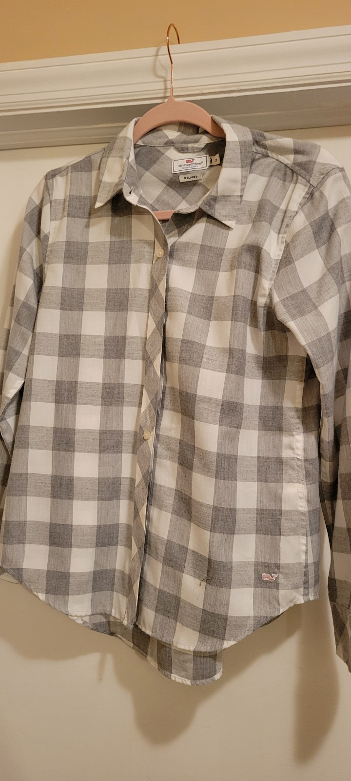 Vineyard Vines Performance Relaxed Button Front Shirt Size 2