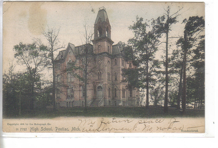 High School-Pontiac,Michigan 1906 #9217