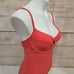 NWT Trina Turk Empire Lurex Underwire Onepiece Swimsuit Papaya Orange 8